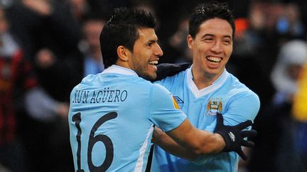 Agüero et Nasri en réussite (ANDREW YATES / AFP)