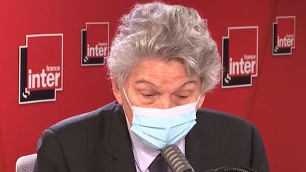 Thierry Breton, le 14 décembre 2020, sur France Inter. (FRANCE INTER / RADIO FRANCE)