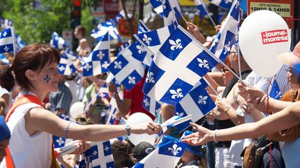 &nbsp; (Défilé de la Saint-Jean dans le centre-ville de Montréal, 24 juin 2006 © Dimitrios Papadopou/NEWSCOM/SIPA)