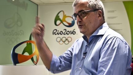 Mario Andrada, directeur  de la communication de Rio-2016. (VANDERLEI ALMEIDA / AFP)