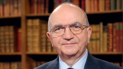 Hubert Haenel, alors s&eacute;nateur du Haut-Rhin, le 11 f&eacute;vrier 2004 &agrave; la biblioth&egrave;que M&eacute;dicis, &agrave; Paris. (ERIC FEFERBERG / AFP)