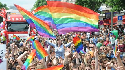 La Marche des fiertés à Paris, en 2013 (NATHANAEL CHARBONNIER / RADIO FRANCE)