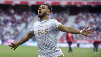 Amine Gouiri a marqué le troisième but du match face à Lille.&nbsp; (FRANCOIS LO PRESTI / AFP)