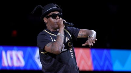 Le rappeur Coolio, le 31 mai 2022 à Las Vegas, dans le Nevada (Etats-Unis). (ETHAN MILLER / GETTY IMAGES NORTH AMERICA / AFP)