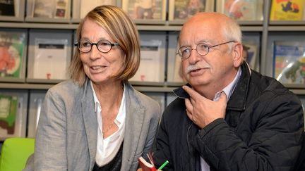 François Nyssen et Erik Orsenna en visite à Rennes le 8 septembre aux Champs Libres.
 (Marc Ollivier/PHOTOPQR/OUEST FRANCE/MAXPPP)