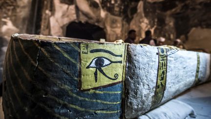 Un sarcophage trouvé par une mission archéologique française à Louxor (24 novembre 2018)
 (Khaled Desouki / AFP)