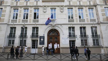 Le jour de la rentrée des professeurs au lycée-collège Montaigne, dans le 6e arrondissement de Paris, le 31 août 2016. (MATTHIEU ALEXANDRE / AFP)