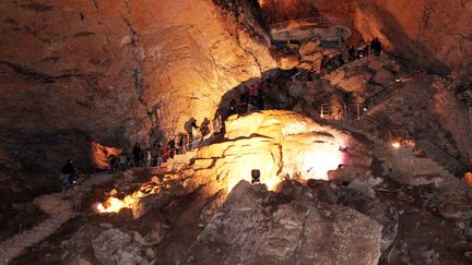 Les grottes de la Balme (Isère). (NELSON STEPHANIE / MAXPPP)