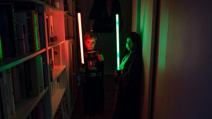 &nbsp; (A 5 et 6 ans, les deux cousins, Baptiste et Batti, sont fans de Star Wars © Matthieu Mondoloni/France Info)