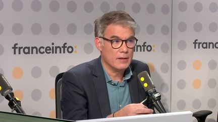 Olivier Faure, premier secrétaire du Parti socialiste, invité de franceinfo soir lundi 25 novembre 2024. (FRANCEINFO / RADIO FRANCE)