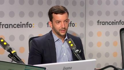 Le député RN Jean-Philippe Tanguy invité de franceinfo. (FRANCEINFO / RADIO FRANCE)