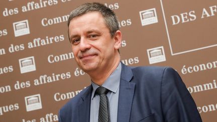 Le nouveau PDG d'EDF, Luc Rémont, à&nbsp;l'Assemblée nationale, à&nbsp;Paris, le 26 octobre 2022. (TERESA SUAREZ / EPA / MAXPPP)