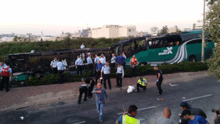 &nbsp; (Explosion d'un bus à Jérusalem © RADIO FRANCE/ Etienne Monin)