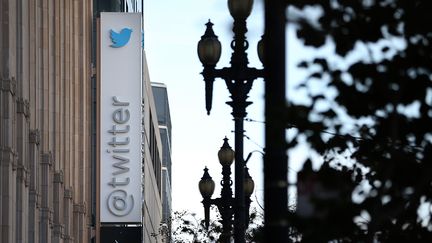 Le si&egrave;ge social de Twitter, &agrave; San Francisco (Californie, Etats-Unis), le 25 octobre 2013. (JUSTIN SULLIVAN / GETTY IMAGES NORTH AMERICA / AFP)