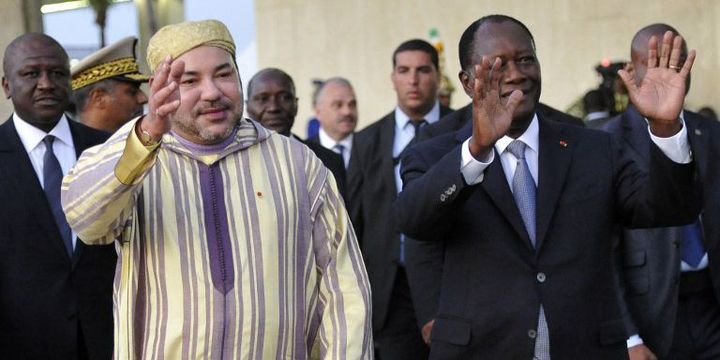 Mohammed VI à Abidjan le 30 mai 2015 (SIA KAMBOU / AFP)