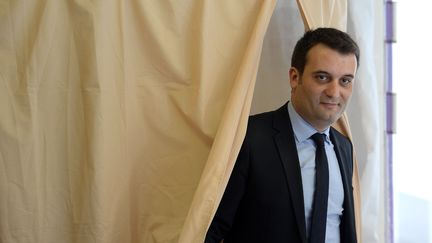 Le candidat FN Florian Philippot, le 25 mai 2014 &agrave; Forbach (Moselle). (PATRICK HERTZOG / AFP)