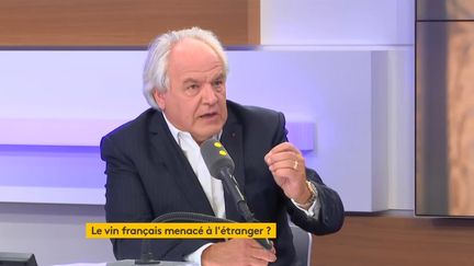 Christophe Navarre, président du conseil d’administration de Vinexpo, le 23 octobre sur franceinfo. (FRANCEINFO / RADIOFRANCE)