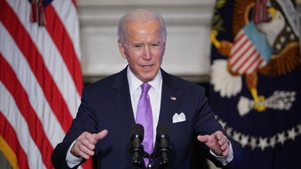 Le président américain, Joe Biden, à la Maison Blanche, le 26 janvier 2021. (MANDEL NGAN / AFP)