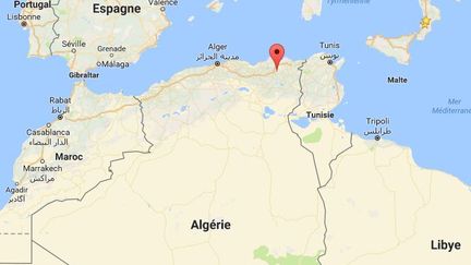  Un policier a déjoué une attaque suicide devant un commissariat, dimanche 26 février, à Constantine, dans l'est de l'Algérie. (GOOGLE MAPS / FRANCE INFO)