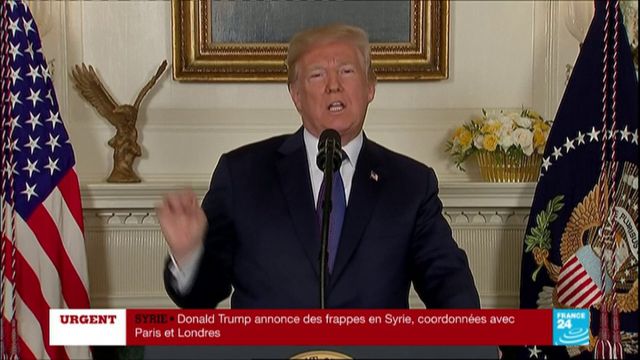 Trump annonce des frappes en Syrie