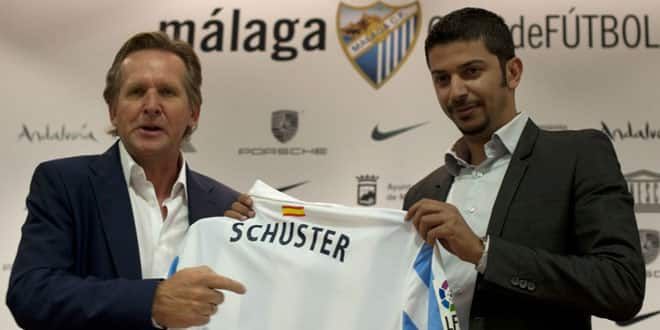 L'entraîneur de Malaga, Bernd Schuster 