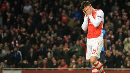 La détresse du joueur d'Arsenal, Olivier Giroud