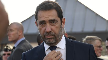 Le ministre de l'Intérieur Christophe Castaner, en visite dans une brigade de gendarmerie, le 16 octobre 2018. (BERTRAND GUAY / AFP)