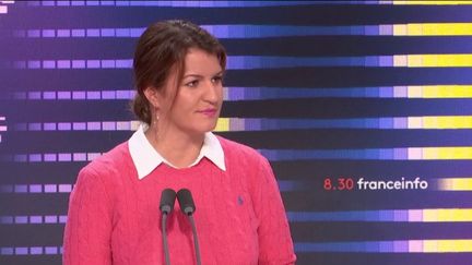 Marlène Schiappa, secrétaire d'Etat chargée de l'Economie sociale et solidaire et de la vie associative, invitée de franceinfo, dimanche 18 septembre 2022. (CAPTURE ECRAN / FRANCEINFO)