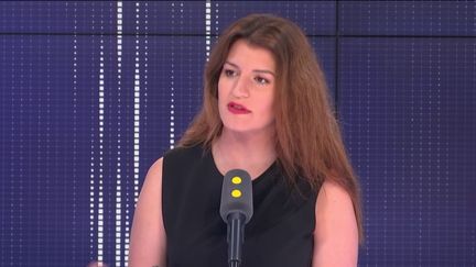 Marlène Schiappa,&nbsp;secrétaire d'État chargée de l'Égalité entre les femmes et les hommes, invitée du "8h30 Fauvelle-Dély", lundi 1er juillet 2019.&nbsp; (FRANCEINFO / RADIOFRANCE)