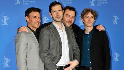 Francois Ozon, Melvill Poupard, Swann Arlaud, Denis Menochet à la 69e Berlinale pour présenter le film "Grâce à Dieu". 
 (Camilla Morandi/REX/Shutterstock/SIPA)