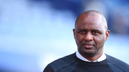 Patrick Vieira lors de la rencontre entre Everton et Crystal Palace, le 19 mai 2022 au stade Goodison Park à Liverpool. (OLI SCARFF / AFP)