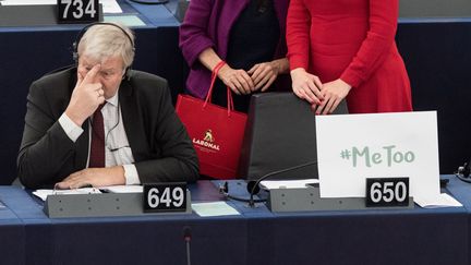 Plusieurs eurodéputées ont témoigné dans l'hémicycle avoir été victimes de harcèlement sexuel (Patrick Seeger/MAXPPP)