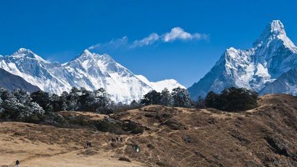 Au Népal, dans la région de Khumbu, une des trois régions du Népal avec le Solu et le Pharak, zone de peuplement des Sherpas dans l'Himalaya. (DUCOIN-ANA / ONLY WORLD / Only France)