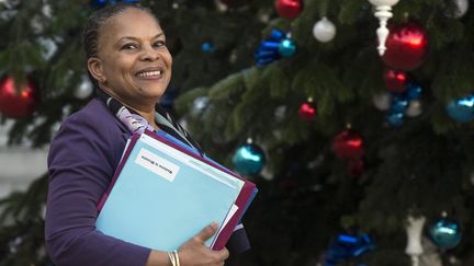 &nbsp; (Christiane Taubira quittant l'Elysée le 23 décembre 2015 ©maxppp)