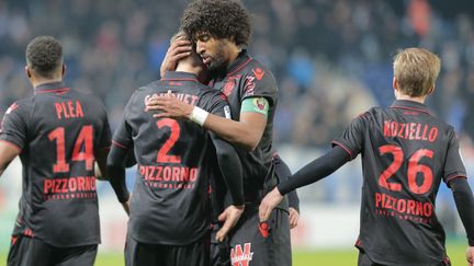 L'OGC Nice en forme avant leur rencontre face à Montpellier (PASCAL POCHARD-CASABIANCA / AFP)