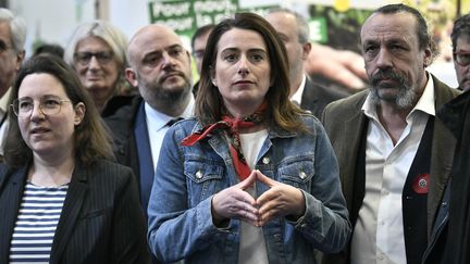 La secrétaire nationale d'EELV Marine Tondelier lors du 59e salon de l'agriculture à Paris le 2 mars 2023. (STEPHANE DE SAKUTIN / AFP)