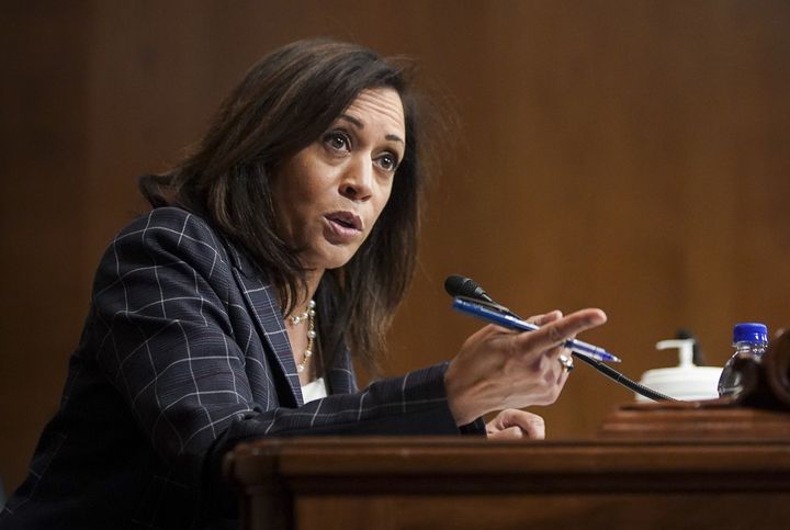 La sénatrice démocrate Kamala Harris, au Capitol, à Washington, le 25 juin 2020.&nbsp; (POOL / GETTY IMAGES NORTH AMERICA / AFP)