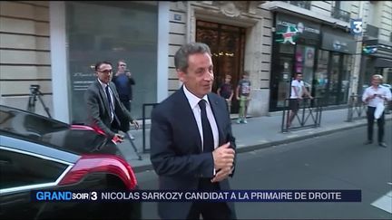 Nicolas Sarkozy, candidat à la primaire de droite