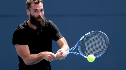 Benoît Paire au Tournoi de Miami, le 27 mars 2021. (MATTHEW STOCKMAN / GETTY IMAGES NORTH AMERICA)