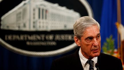 L’ancien procureur spécial&nbsp;Robert Mueller, le 29 mai 2019, à Washington (Etats-Unis).&nbsp; (TING SHEN / AFP)