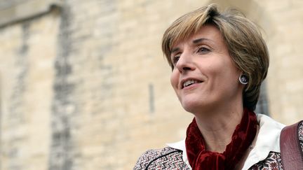 La candidate socialiste &agrave; Avignon (Vaucluse), C&eacute;cile Helle, le 11 mars 2014. (ANNE-CHRISTINE POUJOULAT / AFP)