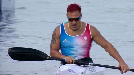 Le Français Rémy Boullé, déjà médaillé de bronze à Tokyo, a pris la troisième place de la finale du 200 m kayak (KL1), le 7 septembre 2024. (FRANCEINFO : SPORT)