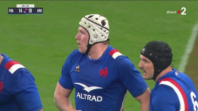 Les Bleus entrent parfaitement dans leur seconde période en inscrivant leur premier essai du match. Il est signé Thibaud Flament, deuxième ligne du Stade Toulousain avec une belle percée individuelle.