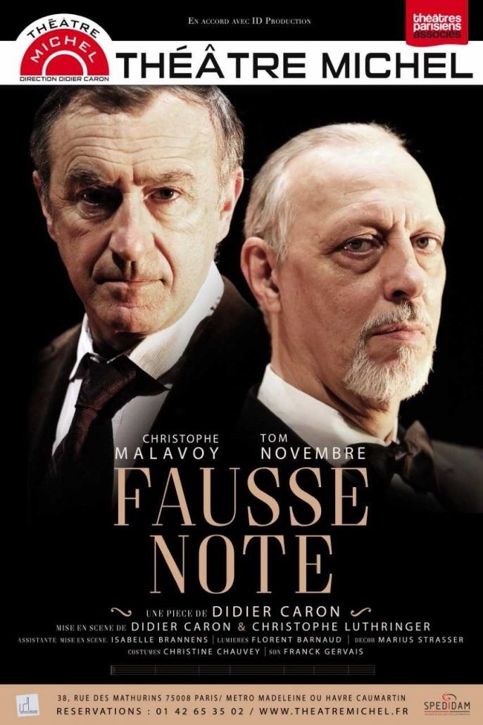 "Fausse note" : l'affiche
 (Théâtre Michel)