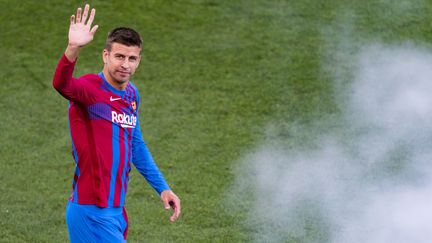 Gérard Piqué lors du trophée Joan Gamper, le 8 août 2021. (SIU WU / SIU LAU)