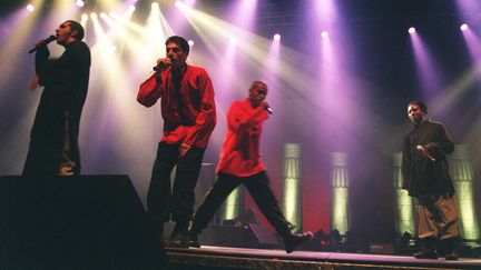 Le groupe IAM en concert au Zénith de Marseille, le 4 octobre 1994. (GEORGES GOBET / AFP)