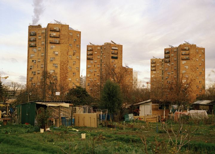 Les jardins ouvriers menacés à Aubervilliers par la construction d'une piscine. (BASILE BERTRAND)