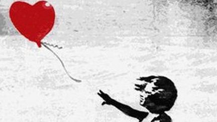 Le dessin proposé par Banky reprenait ce thème de la fille au ballon qui a été décliné sous différentes formes. 
 (Banksy)