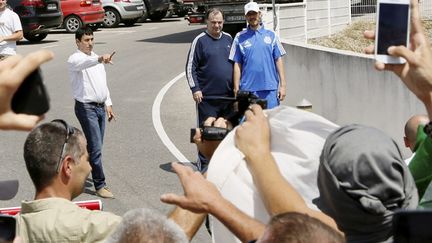 Bielsa devant les supporters de l'OM (RUOPPOLO GUILLAUME / MAXPPP)