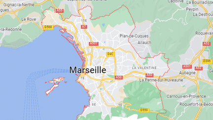 La ville de Marseille, dans les Bouches-du-Rhône. (GOOGLE MAPS)